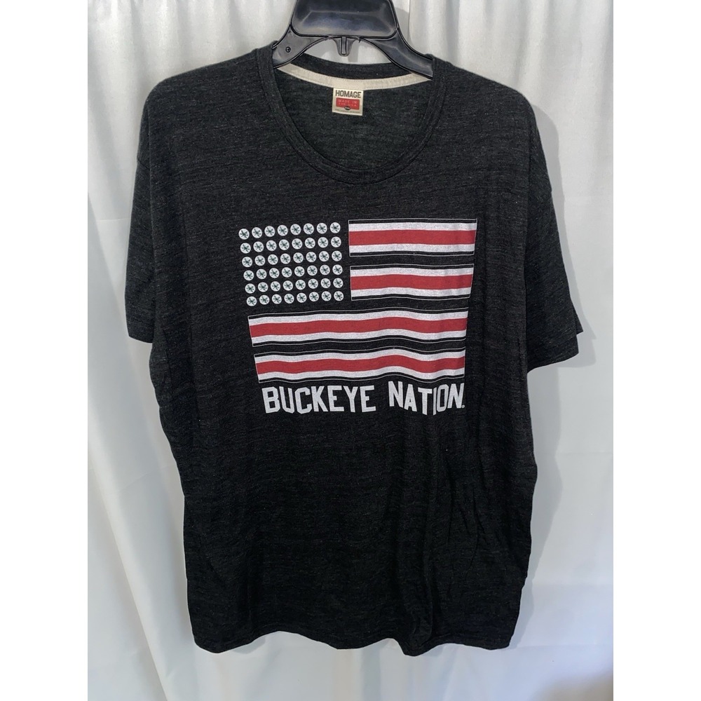 Homage Ohio State University Buckeyes Buckeye Nation T Shirt XXL